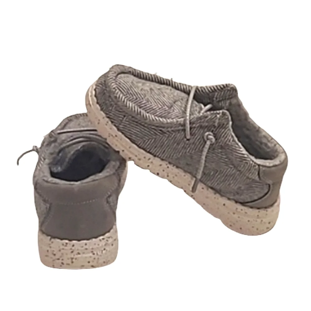 Bruno Marc Slip-On Fur Casual Loafer Unisex Knit Canvas Moccasin Sneaker Sz 9